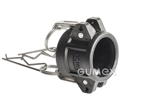 KAMLOK Endkappe DN25 für Nippel DN25, 8,5bar, Polypropylen, -20°C/+70°C, schwarz, 